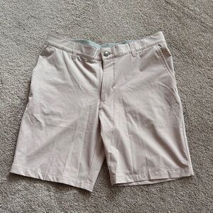 adidas Men's Beige Flat Front Shorts